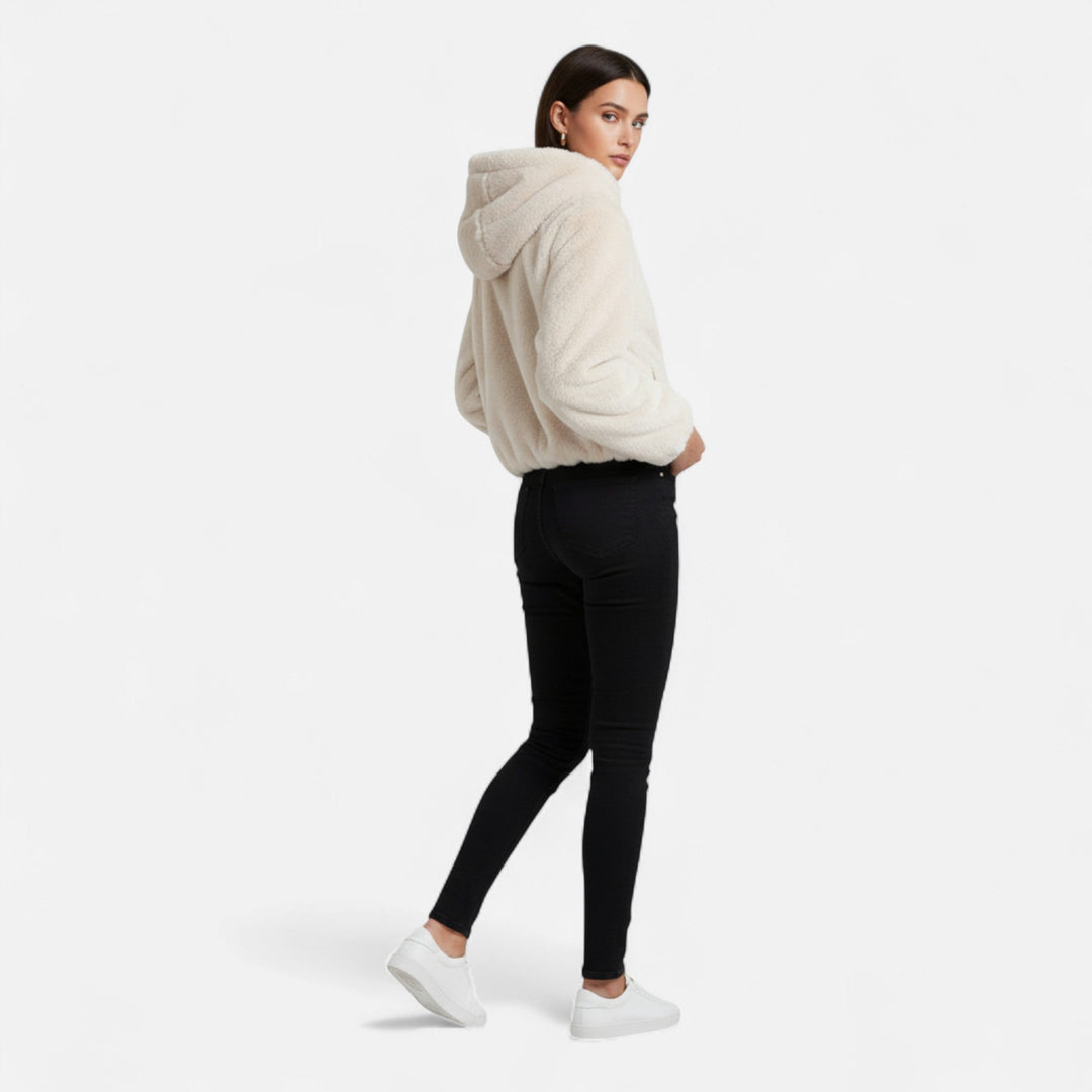 Maison Dresson | Women’s Hooded Faux Fur Coat – Winter Luxe Comfort