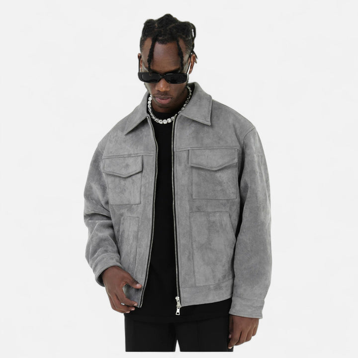 Ryan | Loose-Fit Suede Jacket