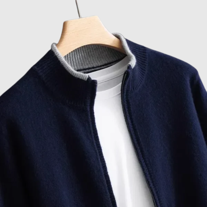 Men's Cashmere Zip Jacket