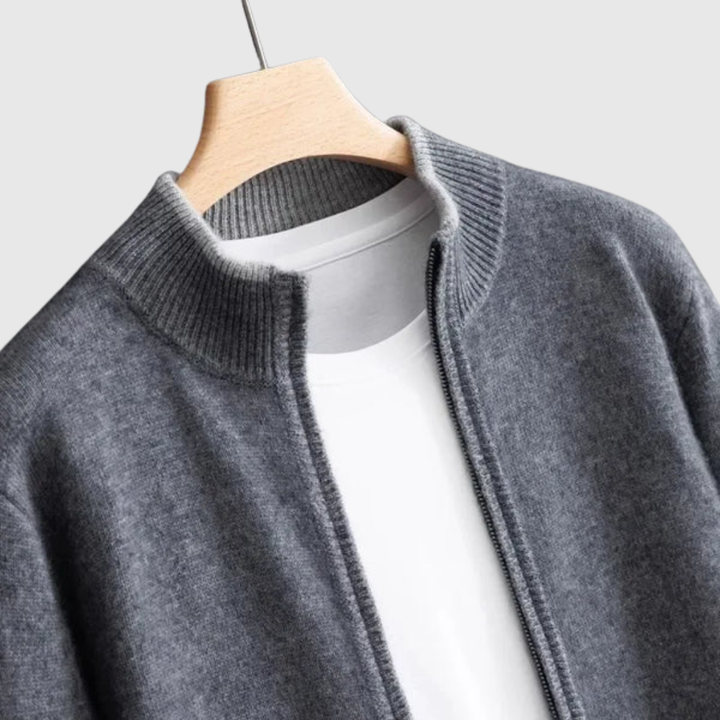 Men's Cashmere Zip Jacket