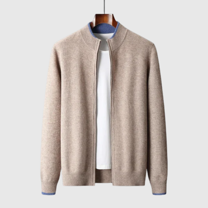 Men's Cashmere Zip Jacket