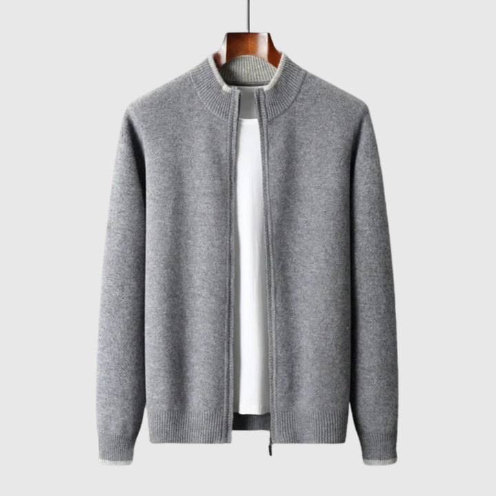 Men's Cashmere Zip Jacket