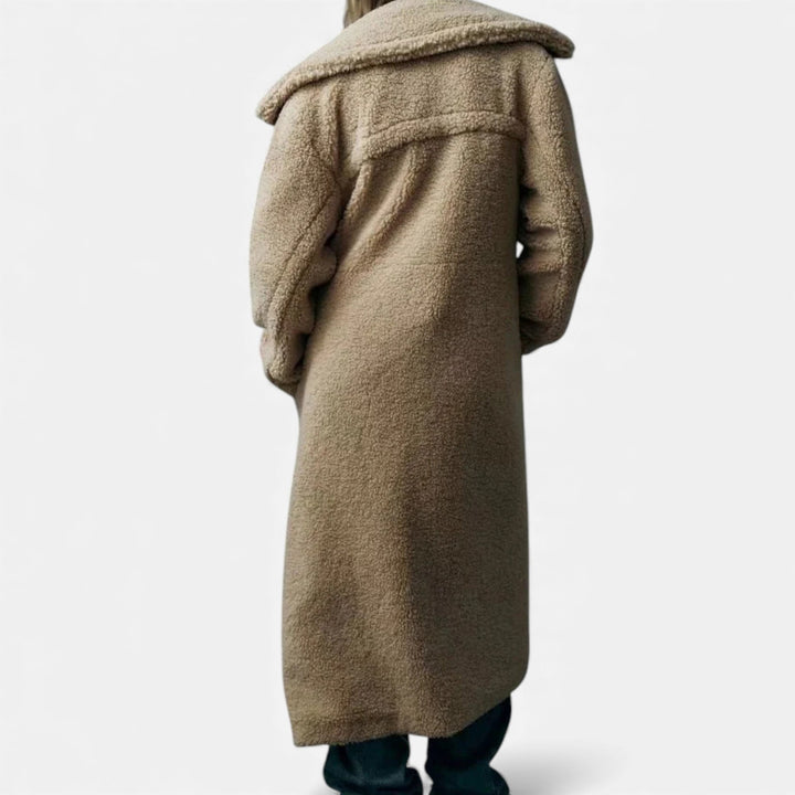Maison Dresson| Women’s Long Double-Breasted Teddy Coat