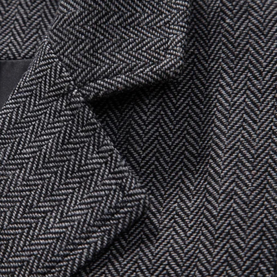 Maison Dresson | Men’s Vintage Tweed Suit Vest with Lapel Chain
