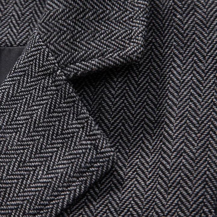 Maison Dresson | Men’s Vintage Tweed Suit Vest with Lapel Chain