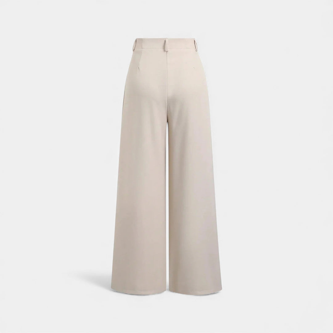 Maison Dresson | Women’s Jacquard Pleated Wide-Leg Trousers