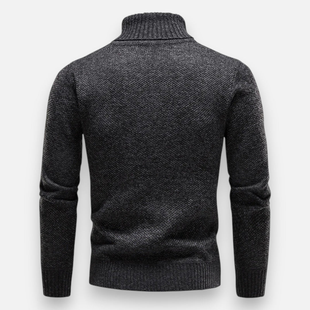Maison Dresson | Men’s Knitted Turtleneck Sweater – Thick Winter Warmth