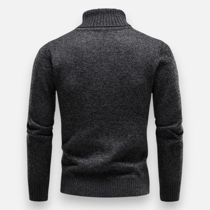 Maison Dresson | Men’s Knitted Turtleneck Sweater – Thick Winter Warmth