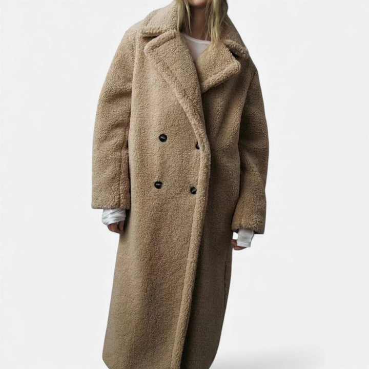 Maison Dresson| Women’s Long Double-Breasted Teddy Coat