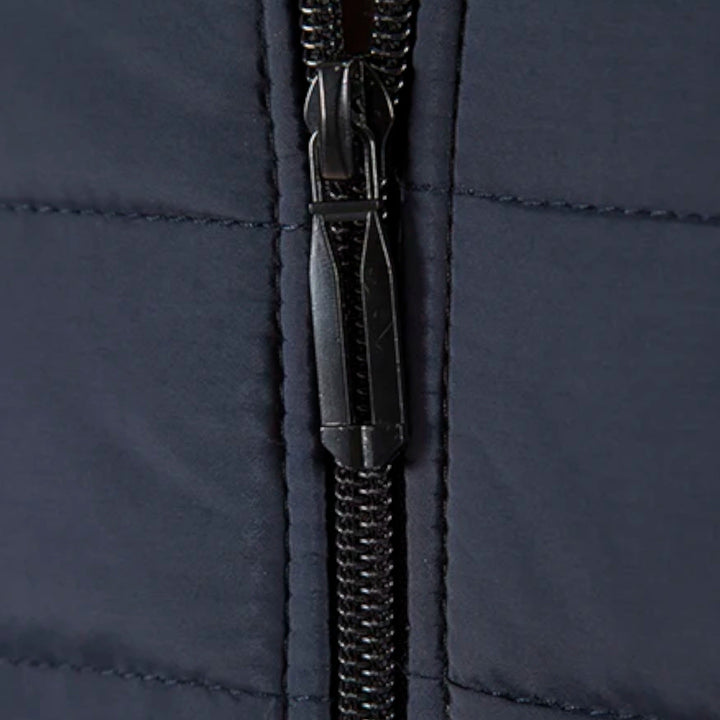 Maison Dresson Men's Fleece Patchwork Jacket with Stand Collar