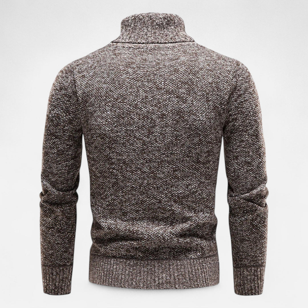Maison Dresson | Men’s Knitted Turtleneck Sweater – Thick Winter Warmth