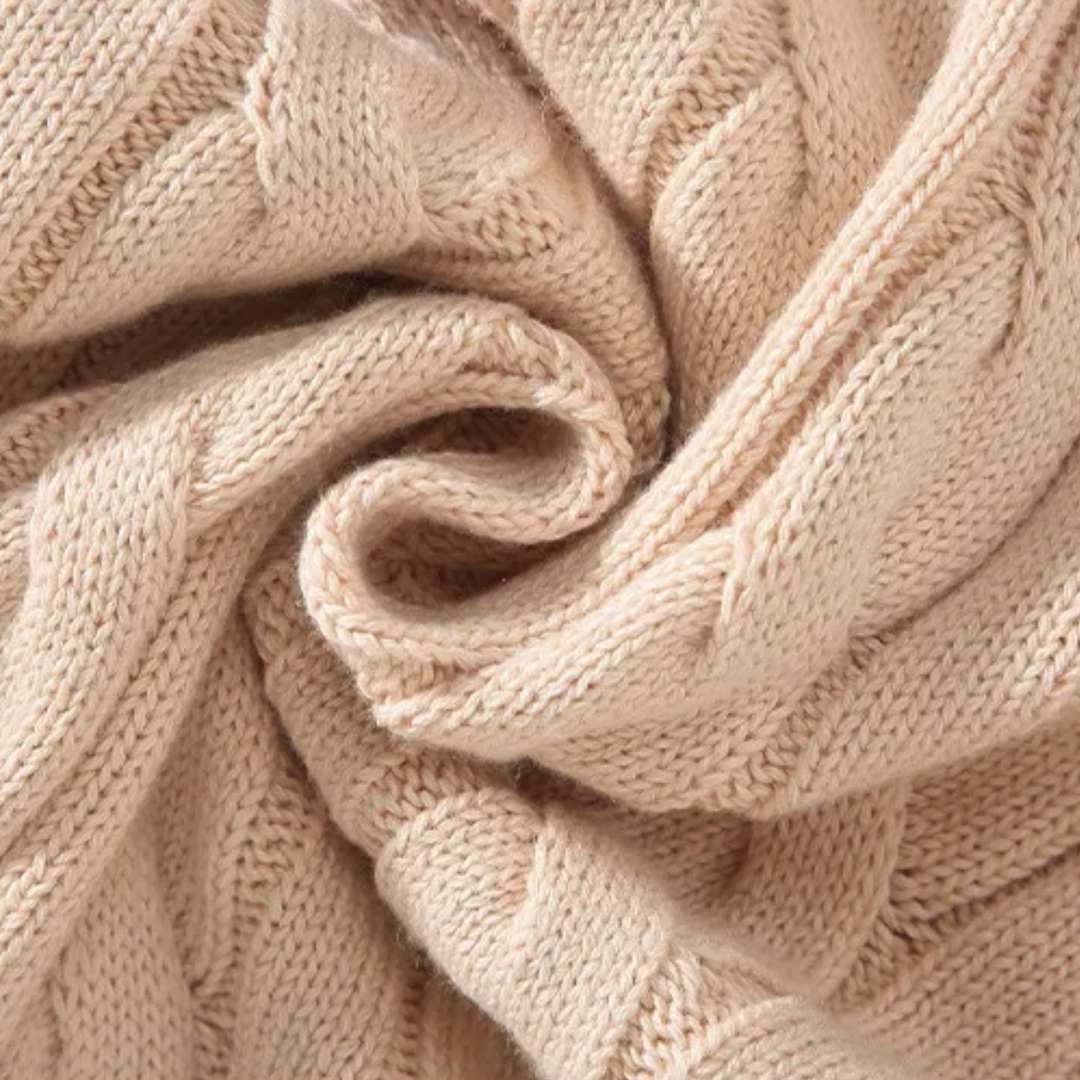 Maison Dresson | Men’s Thick-Knit Turtleneck Zip Sweater