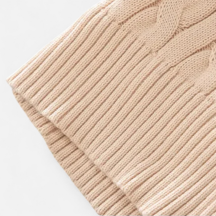Maison Dresson | Men’s Thick-Knit Turtleneck Zip Sweater