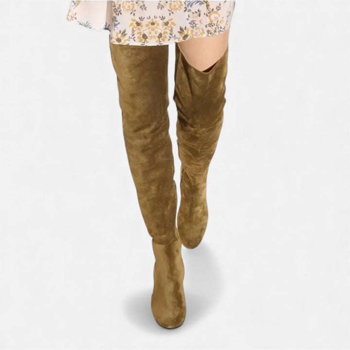 Maison Dresson | Women’s Over-the-Knee Synthetic Suede Winter Boots