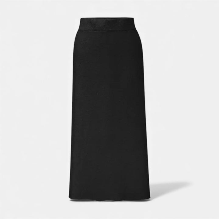 Maison Dresson | Women’s Wool A-Line Split Midi Skirt