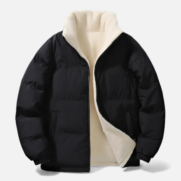 Maison Dresson Men’s Plush-Lined Minimal Winter Puffer Jacket — Effortless Style, Cozy Warmth