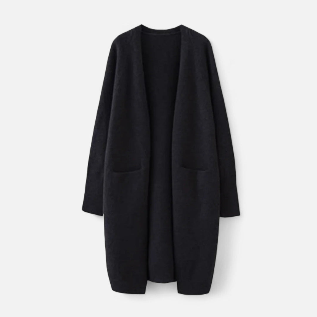 Maison Dresson | Women’s Thick Knit Cardigan – V-Neck Autumn Warmth