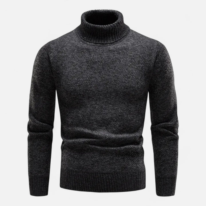 Maison Dresson | Men’s Knitted Turtleneck Sweater – Thick Winter Warmth