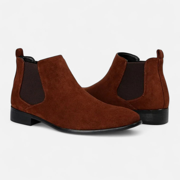 Maison Dresson | Men’s Suede Square-Toe Chelsea Boots