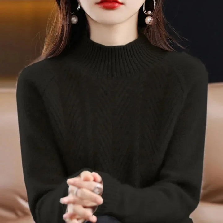 Eloise Cashmere Textured Knit Sweater
