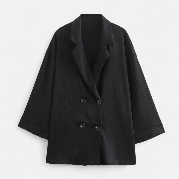 Maison Dresson | Women’s Wrinkled Suit Jacket & Pants Set – Sculpted Autumn Elegance