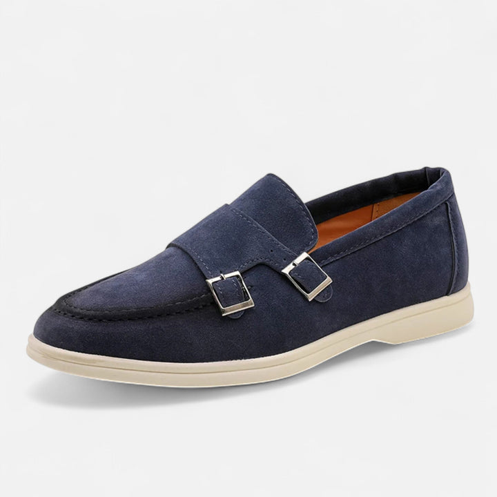 Maison Dresson | Men’s Suede Monk Strap Loafers – Slip-On Elegance