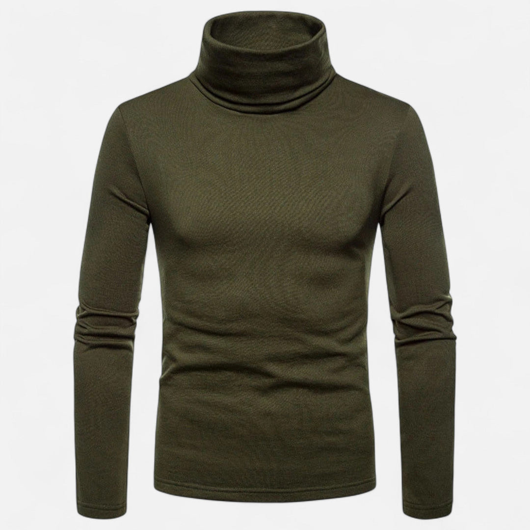 Maison Dresson | Men’s Slim Fit Turtleneck Sweater – Autumn Winter Stretch