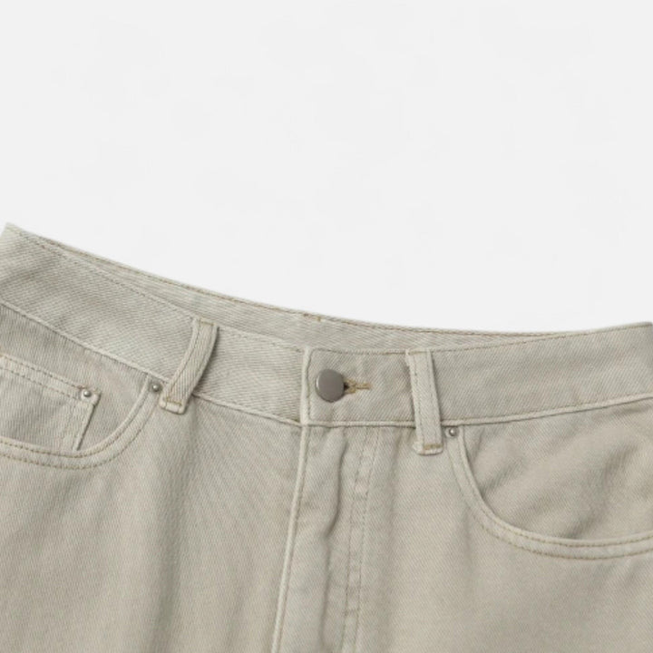 Maison Dresson | Women’s High-Waist Cotton Trousers – Wide Leg Elegance