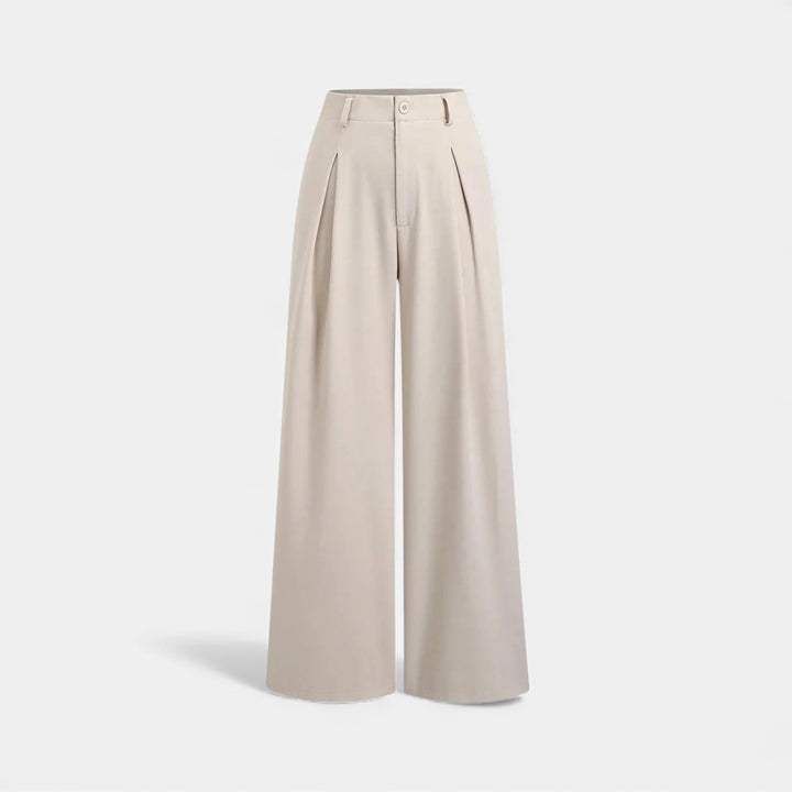 Maison Dresson | Women’s Jacquard Pleated Wide-Leg Trousers