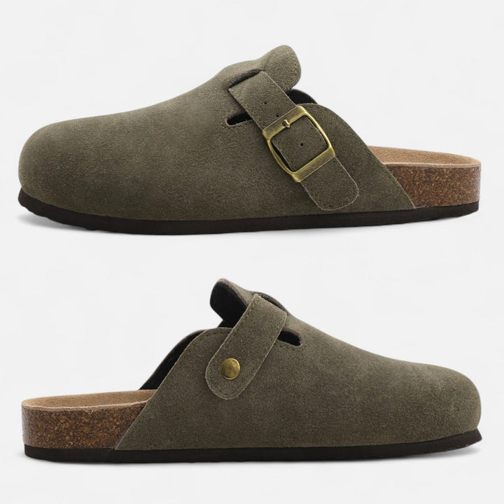Maison Dresson | Men’s Suede Mules – Sculpted Clog-Inspired Comfort