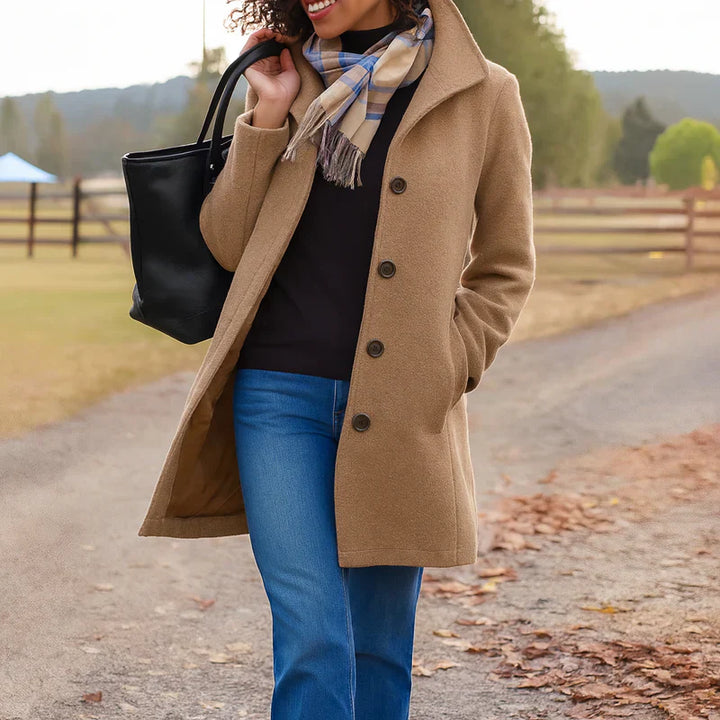 Delilah | Timeless Elegance Button Coat