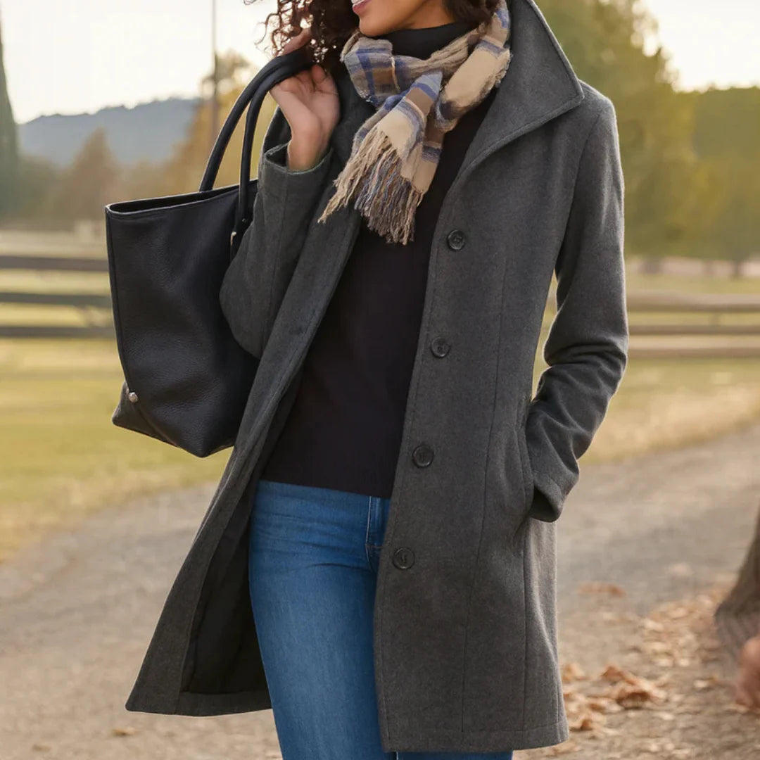 Delilah | Timeless Elegance Button Coat