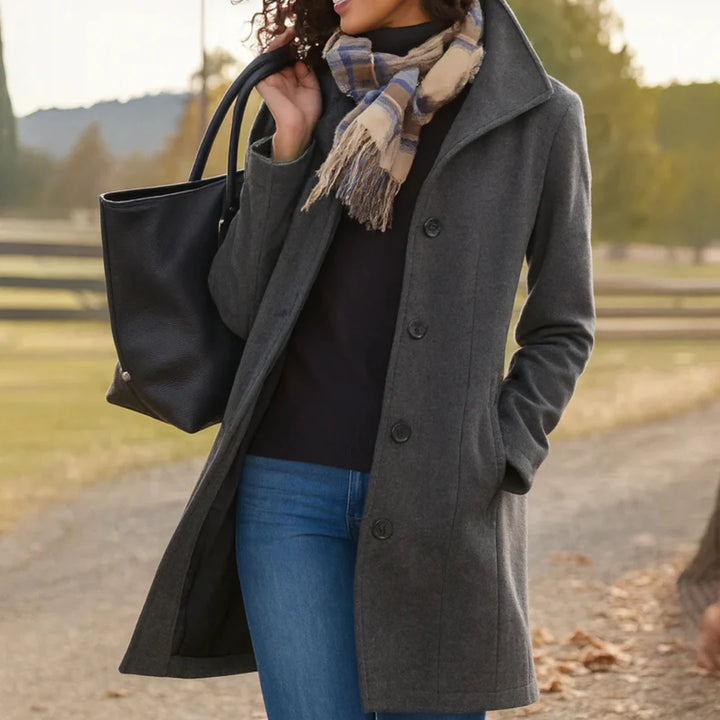 Delilah | Timeless Elegance Button Coat