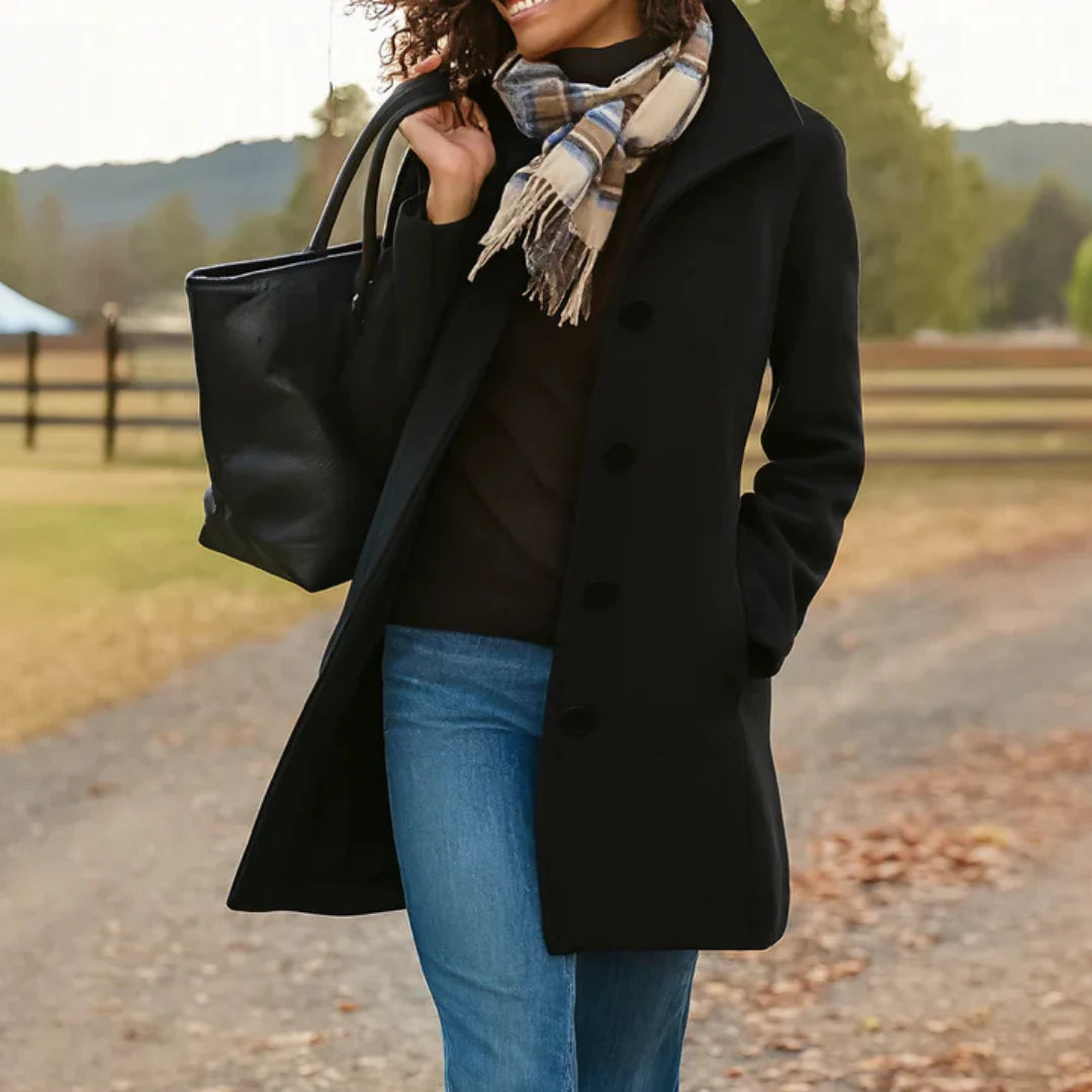Delilah | Timeless Elegance Button Coat