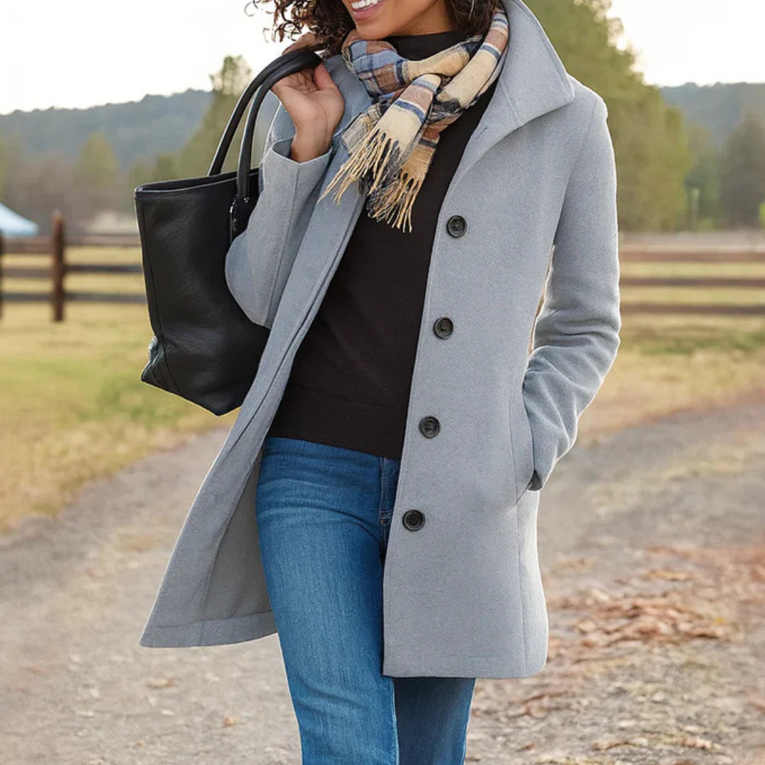 Delilah | Timeless Elegance Button Coat