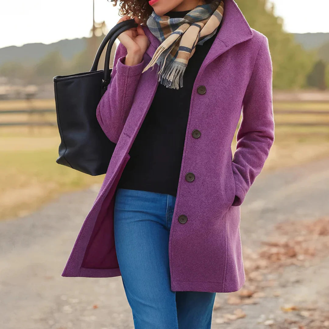 Delilah | Timeless Elegance Button Coat