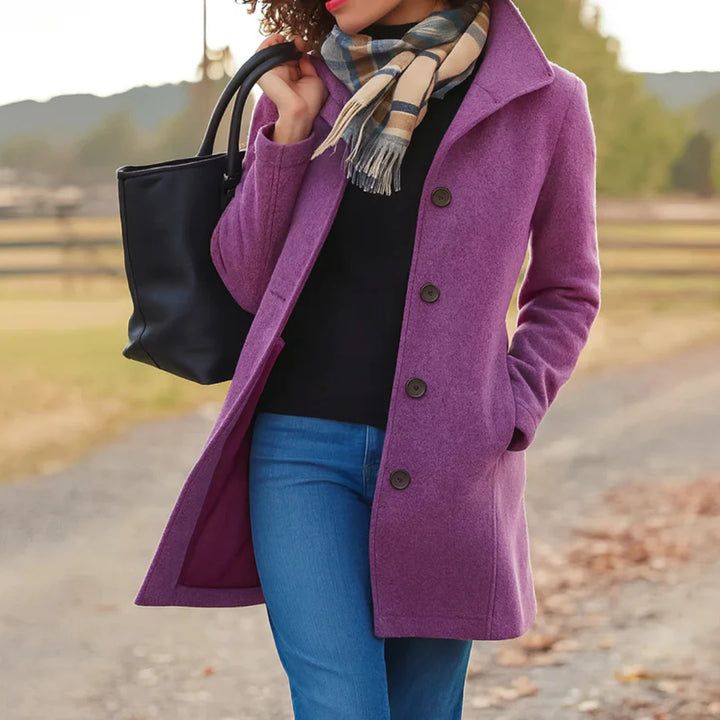 Delilah | Timeless Elegance Button Coat