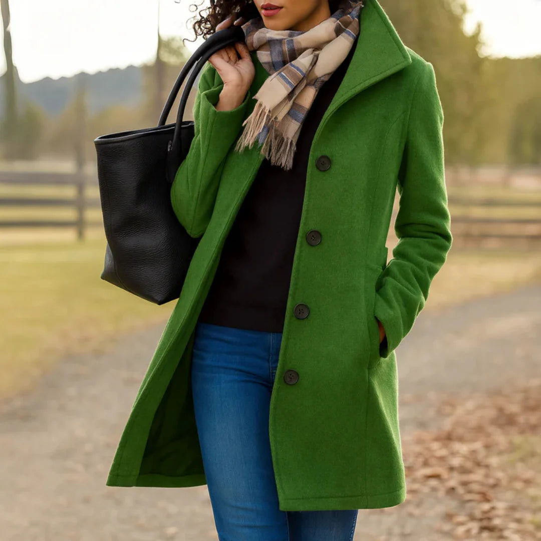 Delilah | Timeless Elegance Button Coat
