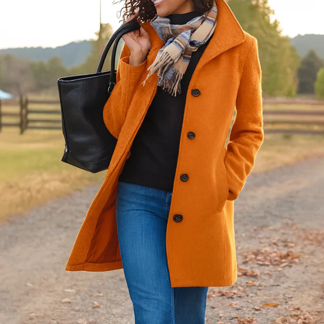 Delilah | Timeless Elegance Button Coat