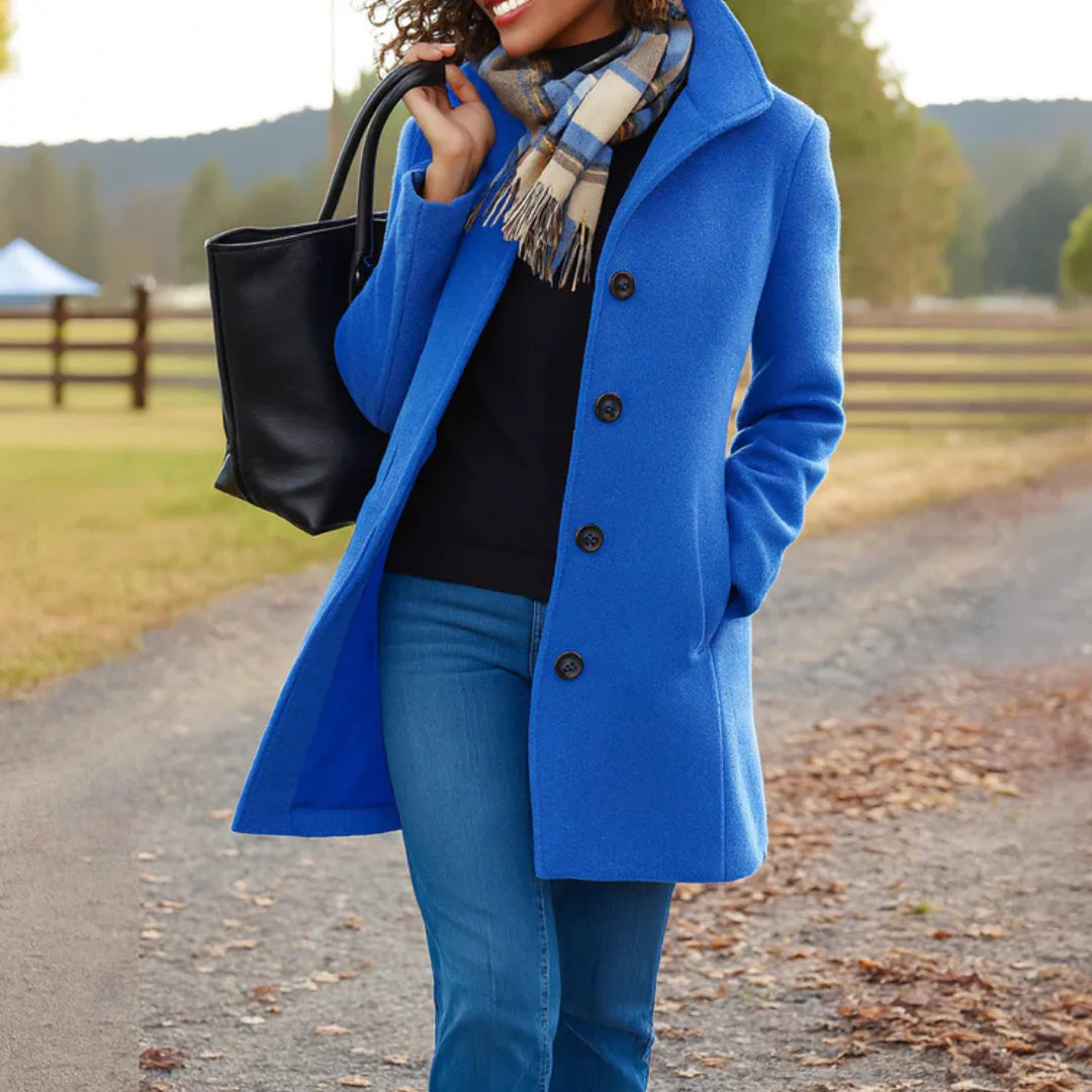 Delilah | Timeless Elegance Button Coat
