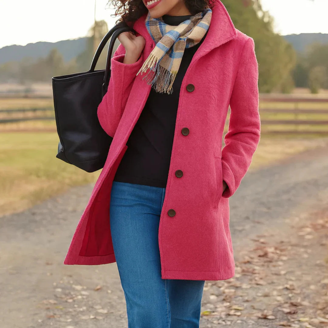 Delilah | Timeless Elegance Button Coat