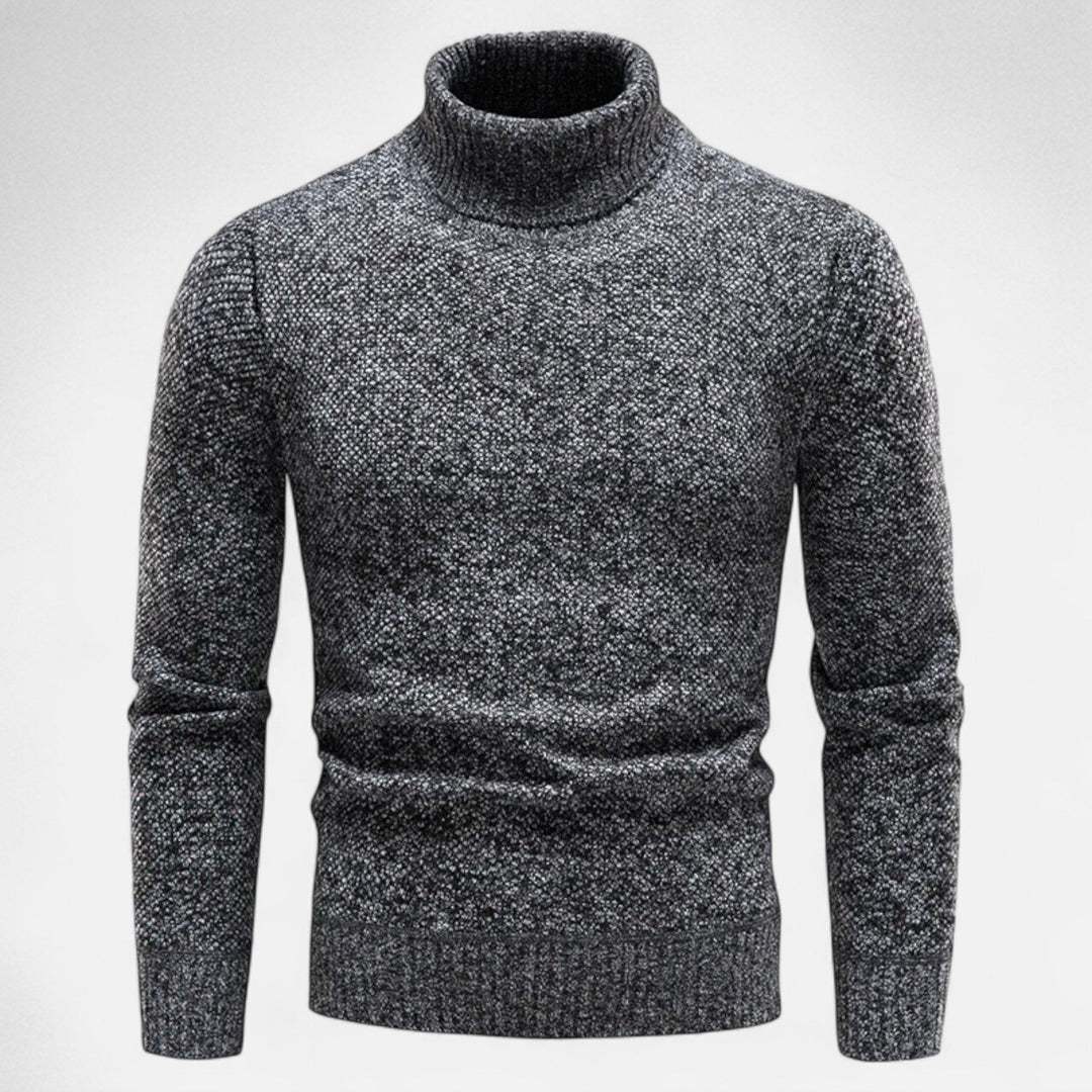 Maison Dresson | Men’s Knitted Turtleneck Sweater – Thick Winter Warmth