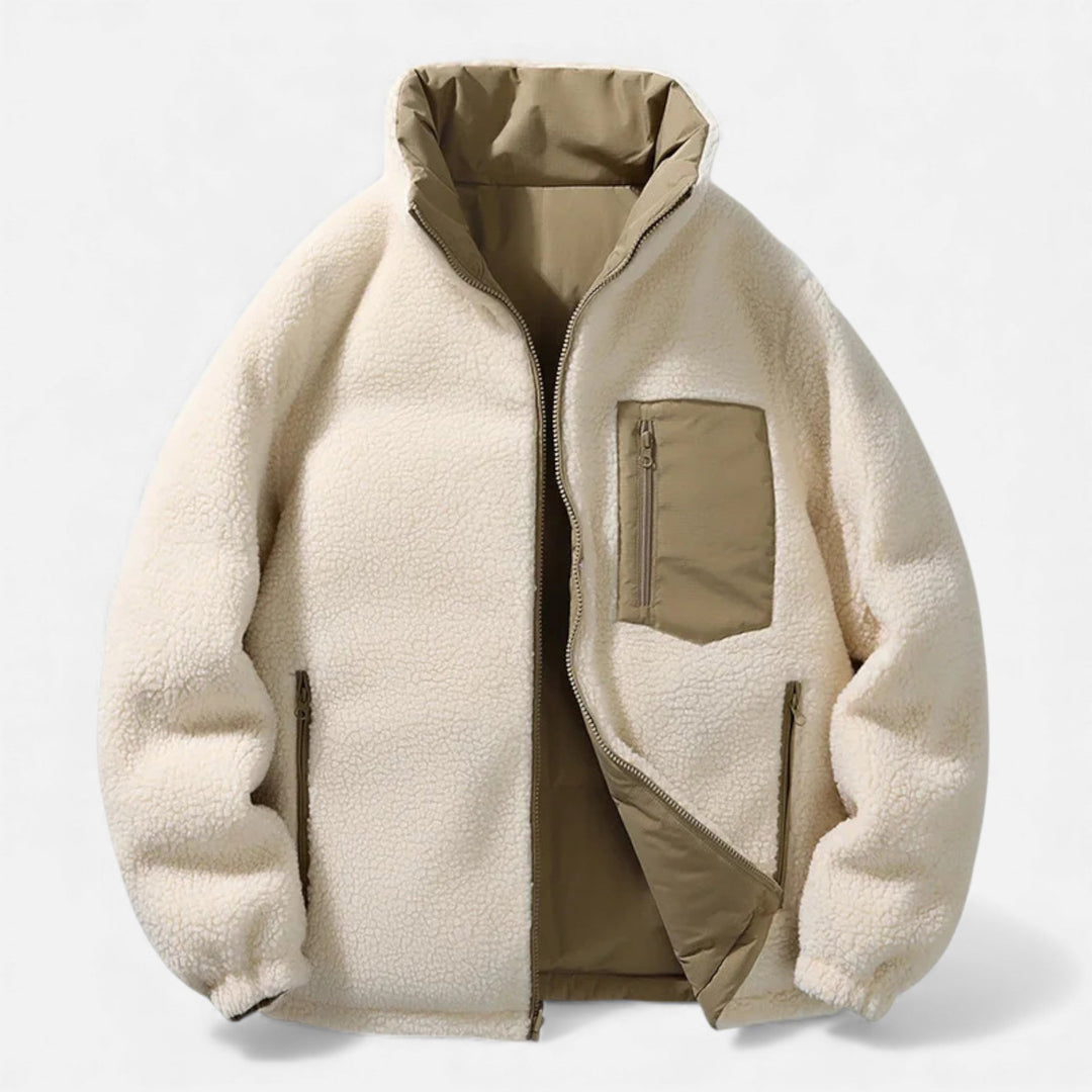 Maison Dresson Men’s Plush-Lined Minimal Winter Puffer Jacket — Effortless Style, Cozy Warmth