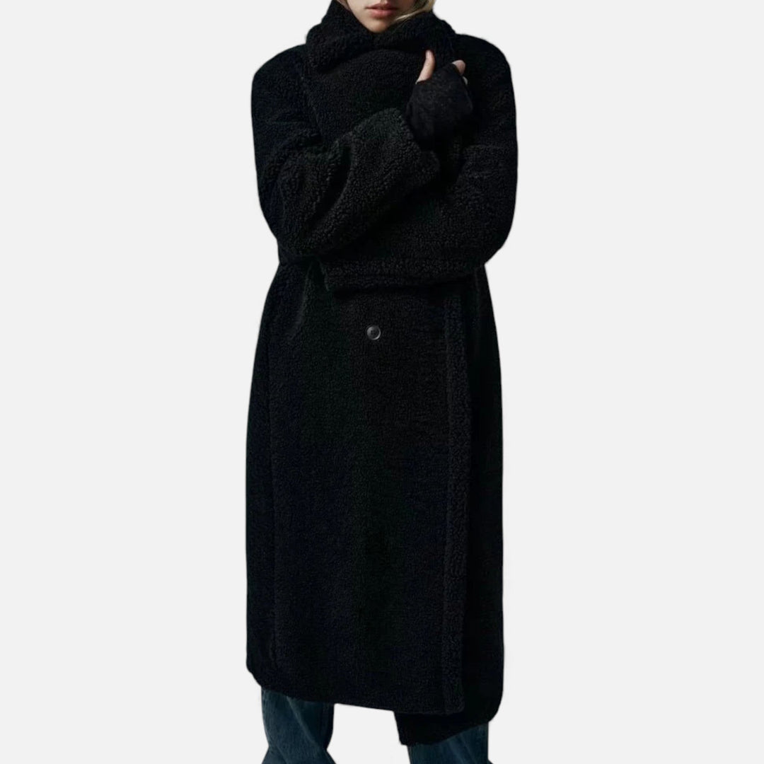 Maison Dresson| Women’s Long Double-Breasted Teddy Coat