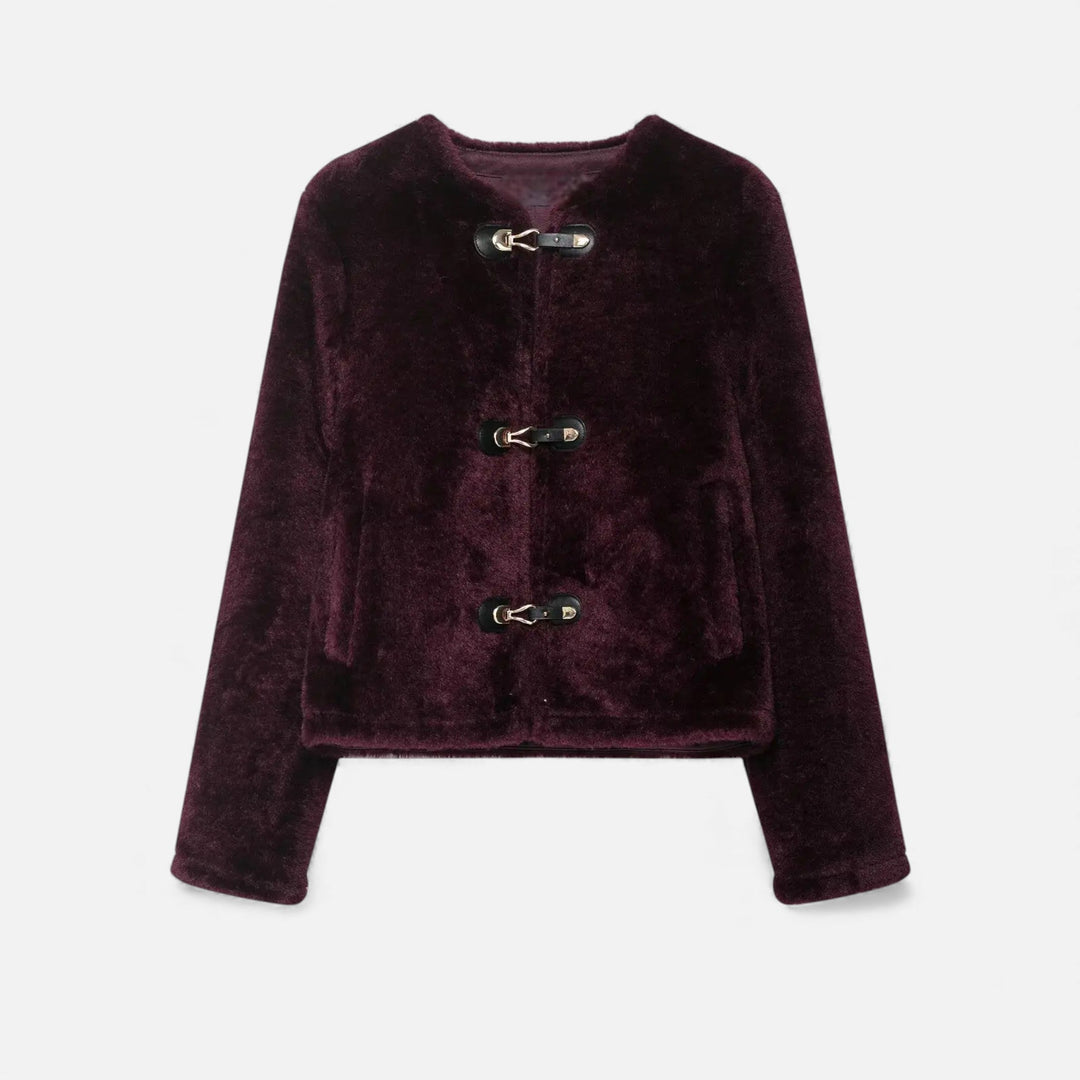 Maison Dresson | Women’s Faux Fur Toggle Button Jacket