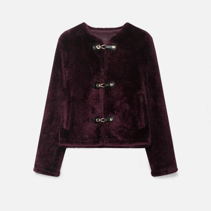 Maison Dresson | Women’s Faux Fur Toggle Button Jacket