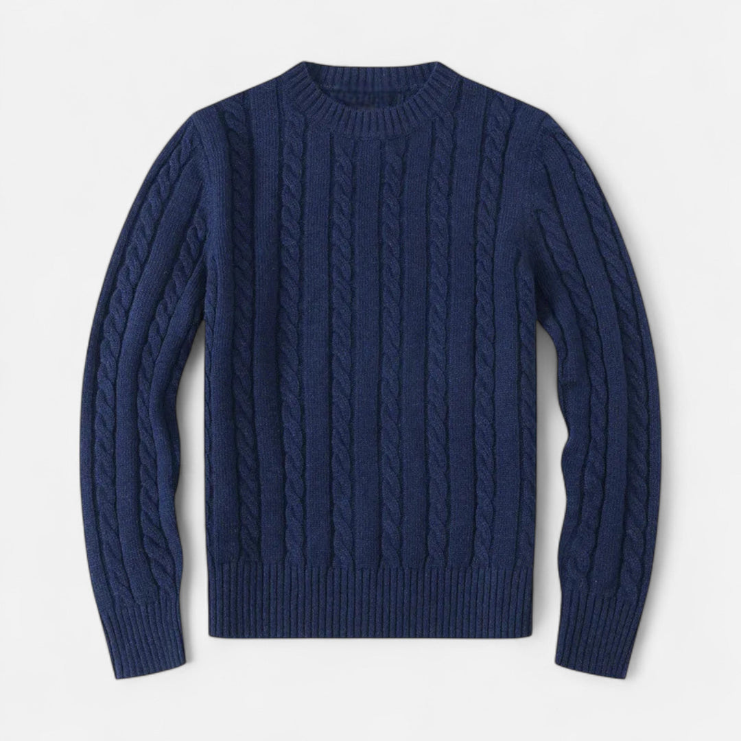 Maison Dresson | Men’s Cotton Blend Sweater – Timeless Round Neck Style