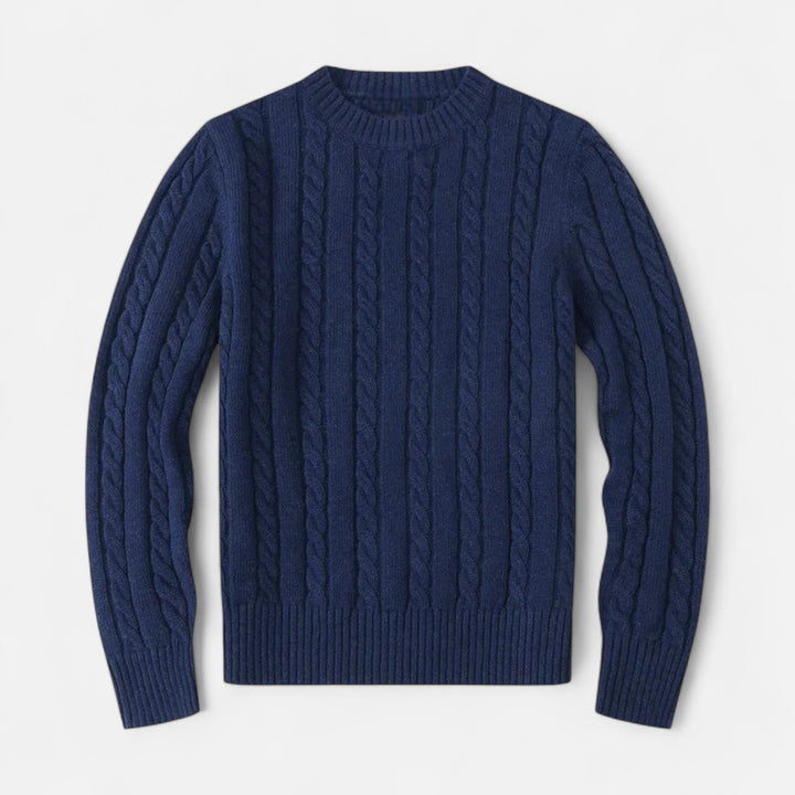Maison Dresson | Men’s Cotton Blend Sweater – Timeless Round Neck Style