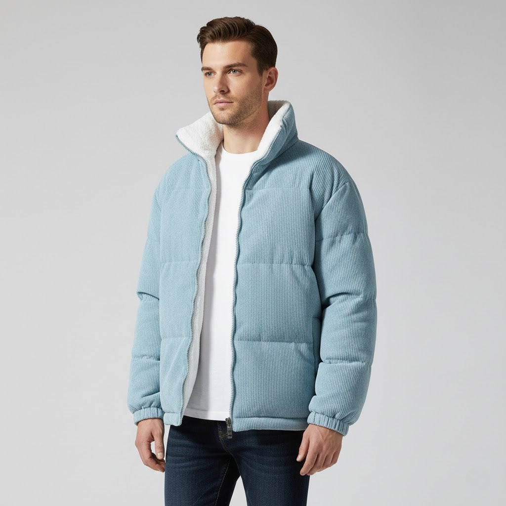 Ethan | Men's Winter Corduroy Puffer Jacket