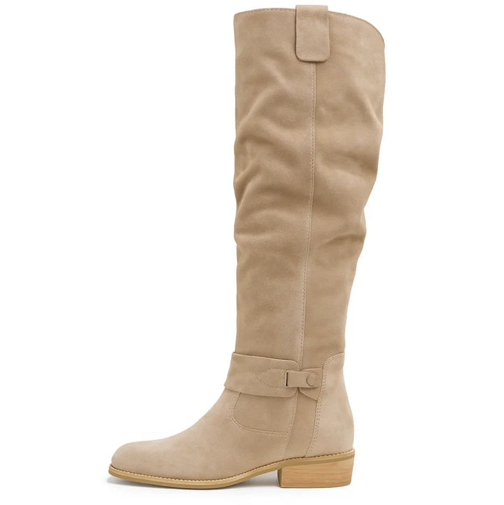Lauren | Suede Knee-High Boots